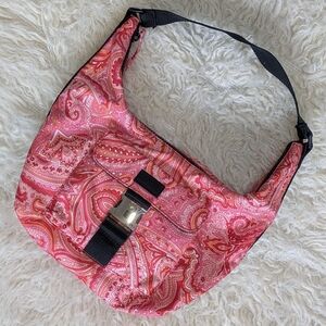 Y2K Ralph Lauren Pink Paisley Hobo Bag